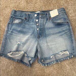 Universal Thread Light Blue Distressed Jean Shorts